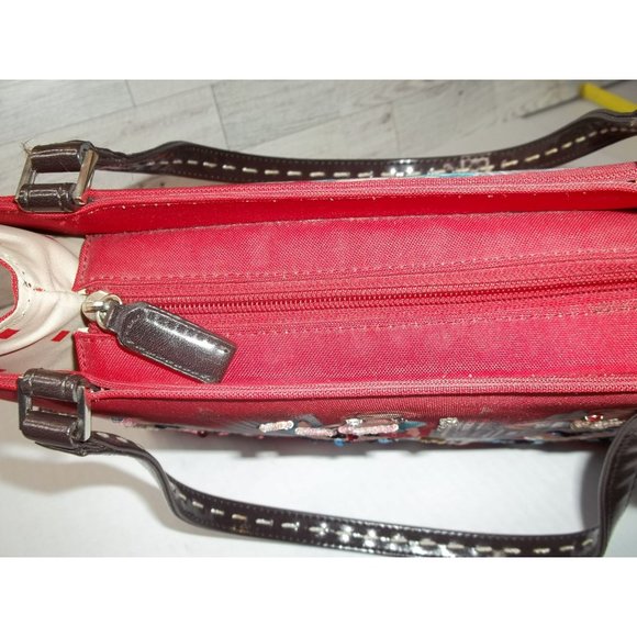 WOMEN LADIES RED SATIN FASHIONABLE STYLISH CHIC BOUTIQUE HANDBAG SHOULDER PURSE - Picture 13 of 14